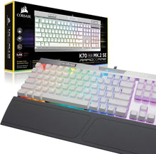 Load image into Gallery viewer, CORSAIR K70 RAPIDFIRE Mechanical Gaming Keyboard - Backlit Red LED - USB Passthrough &amp; Media Controls - Fastest &amp; Linear - Cherry MX Speed