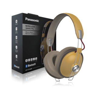 PANASONIC Retro Wireless Headphones with Bluetooth connectivity and up to 24-Hour Playback