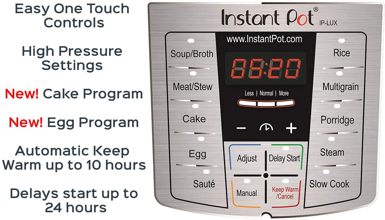 Instant Pot Lux 6 Qt 6-in-1 Muti-Use Programmable Pressure Cooker, Slo –  STL PRO, Inc.