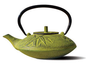 Old Dutch Cast Iron Sakura Teapot, 37-Ounce, Moss Green