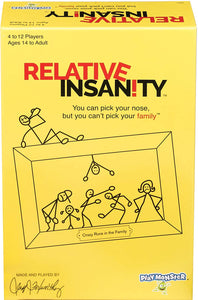 Relative Insanity Party Game about Crazy Relatives - Made and Played by Comedian Jeff Foxworthy - 7441