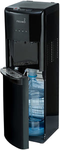 Primo Bottom Loading Water Cooler - 2 Temperature Settings, Hot & Cold - Energy Star Rated Water Dispenser with Child-Resistant Safety Feature Supports 3 or 5 Gallon Water Jugs [Black]