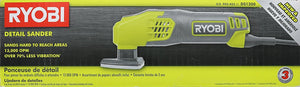 Ryobi DS1200 .4 Amp 13,000 OBM Corded 2-7/8" Detail Sander w/ Triangular Head and 5 Sanding Pads