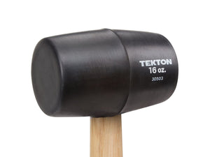 TEKTON 30503 Wood Handle Rubber Mallet, 16-Ounce