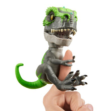 Load image into Gallery viewer, Untamed T-Rex by Fingerlings  – Tracker (Black/Green) - Interactive Collectible Dinosaur - By WowWee
