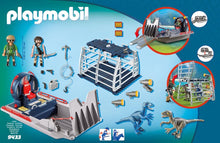 Load image into Gallery viewer, PLAYMOBIL Enemy Airboat with Raptor Building Set