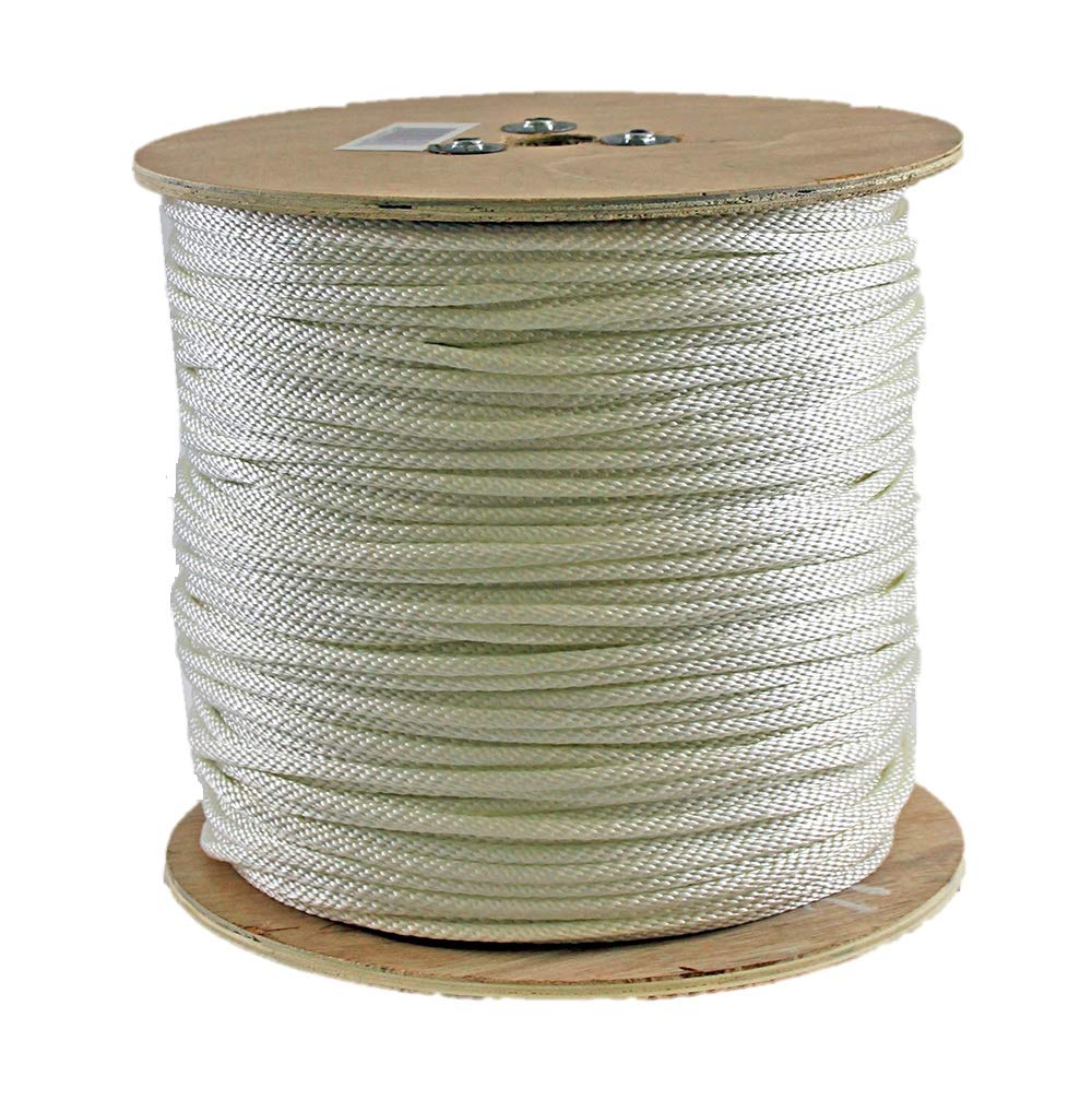 Rope King SBN-141000 Solid Braided Nylon Rope 1/4 inch x 1,000