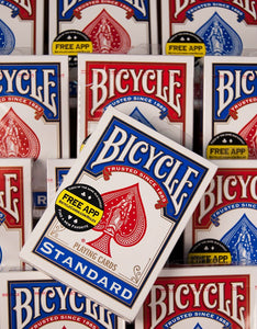 Bicycle Poker Size Standard Index Playing Cards [Colors May Vary: Red, Blue or Black]