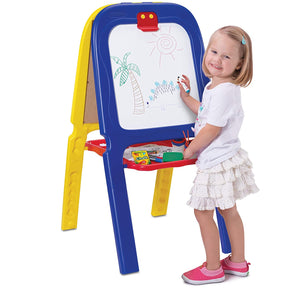 Crayola 3-in-1 Double Kids Easel Blue & Yellow