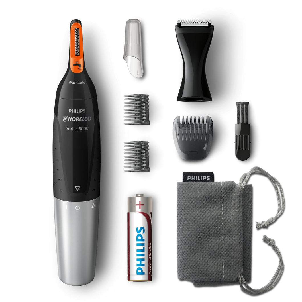 Philips Norelco Nose, Ear, and Eyebrow hair trimmer NT5175/49 - facial hair trimmer, precision styler, (series 5000)
