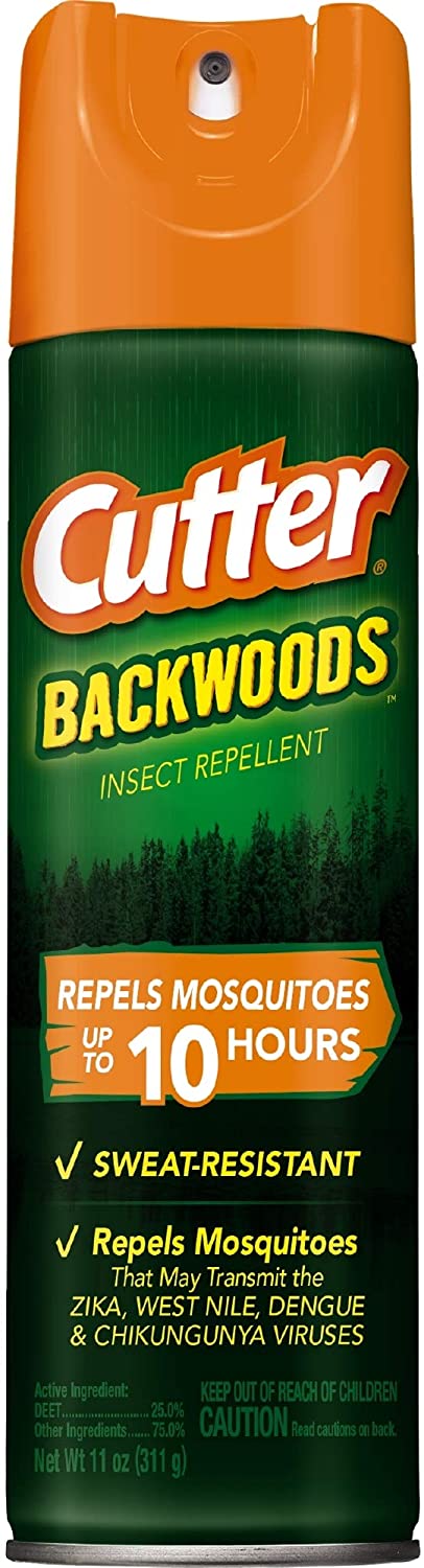 Cutter Backwoods Insect Repellent, Aerosol, 11-Ounce