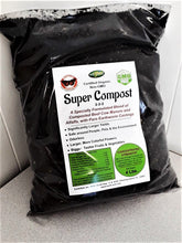 Load image into Gallery viewer, Super Compost Organic Plant Food. 2-2-2 NPK + Iron. A Concentrated Blend (Makes 20 Lbs.) of Certified Organic Plant Food Larger Yields, Bigger, Tastier Fruits &amp; Vegetables. More Colorful Blooms!