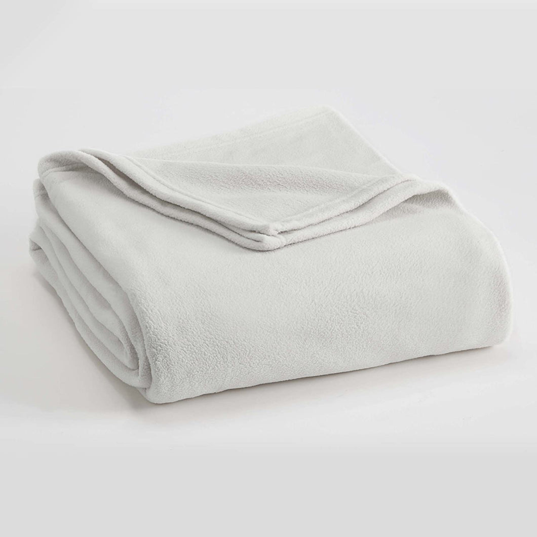 Vellux Microfleece Blanket, Twin, Star White