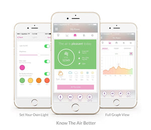 iBaby Airsense Smart Baby Audio Monitor, Temperature, Humidity & VOC Detector, Darkwood