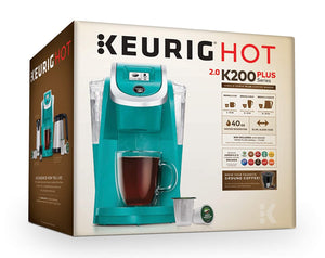 Keurig 2.0 K200 Plus Series Single Serve Plus Coffee Maker Brewer Turquoise