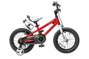 Royalbaby Freestyle Kid’s Bike, 16 inch with Training Wheels and Kickstand, Red, Gift for Boys and Girls
