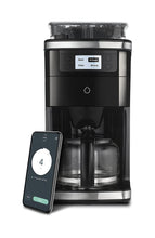 Load image into Gallery viewer, Smarter SMCOF01-US 12 Cup WiFi Coffee Maker Black/Silver
