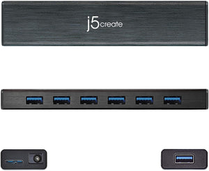 j5create 7-Port USB 3.0 Hub for Mac and Windows