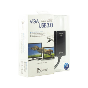 j5create VGA Display Adapter USB 3.0 JUA310 Multi-Display Video Converter for PC Laptop Windows 7/8/8.1/10