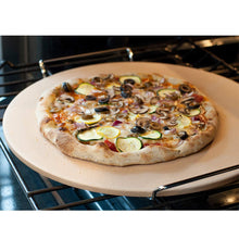 Load image into Gallery viewer, Pizzacraft PC0001 Round Ceramic Pizza Stone with Wire Frame, 15“Diameter
