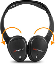 Load image into Gallery viewer, XO Vision IR620 Universal IR Infrared Wireless Foldable Headphones for In-Car TV, DVD, &amp; Video Listening