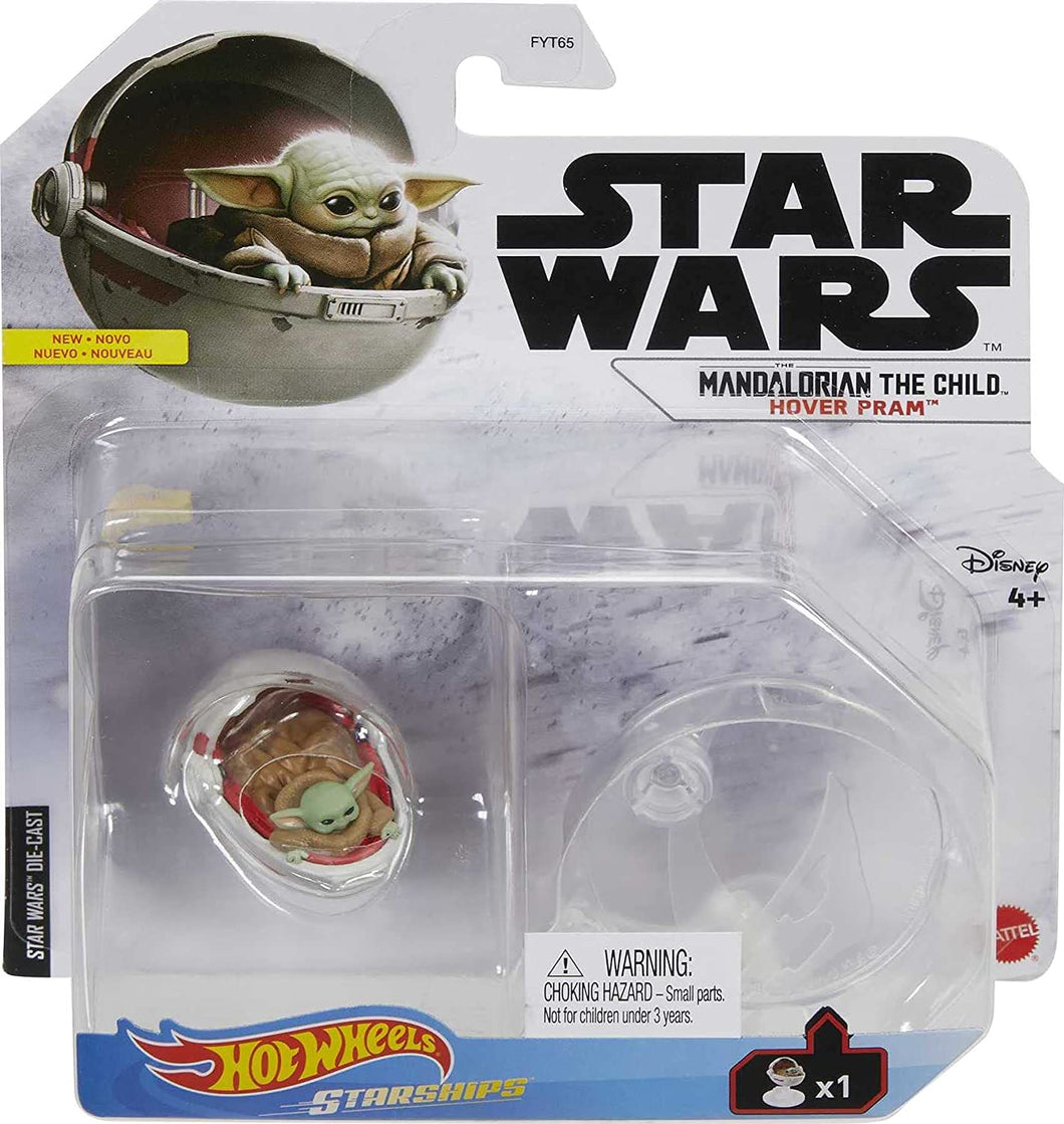 Hot Wheels Star Wars Starships Inspired by “The Mandalorian” with Flight Stand for Display, Variety of Models for Kids of All Ages