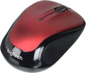 Logitech Laser Wireless Mouse-Wireless Laser Mouse, 2-1/2"x-4-1/2"x1-3/4", Red