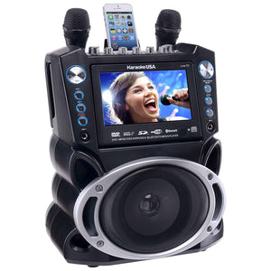 Karaoke USA GF840 Portable System, Black