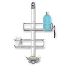 Load image into Gallery viewer, simplehuman Adjustable Shower Caddy, Stainless Steel + Anodized Aluminum
