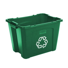 Load image into Gallery viewer, Stackable Recycling Box, 14 gal, Green