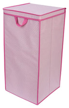 Load image into Gallery viewer, Delta Children Enterprise Tall Nursery Clothing Hamper, Barely Pink Polka Dot