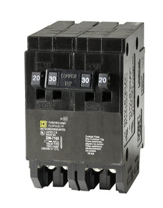 Square D by Schneider Electric HOMT2020230CP Square D Homeline, Double Pole Combination Tandem Circuit Breaker