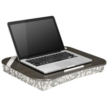 Load image into Gallery viewer, LapGear Designer Lap Desk - Gray Damask (Fits up to 17.3&quot; Laptop) - Style #45524
