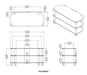 AVF Media Component TV Stand with Cable Management for up to 50" TVs