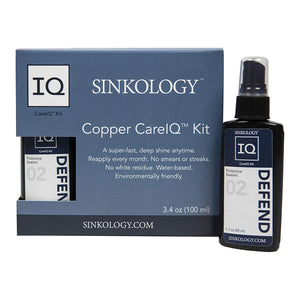 Sinkology SARMOR-101 copper Armor Care Kit, Spray Wax and Microfiber Cloth