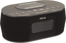 Load image into Gallery viewer, iHOME iBTW38 Wireless Charging Bluetooth Alarm Clock,Black
