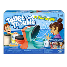 Load image into Gallery viewer, Hasbro Gaming Toilet Trouble Flushdown Kids Game Water Spray Ages 4+
