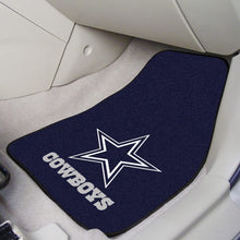 Load image into Gallery viewer, Fanmats Dallas Cowboys 2-Piece Carpeted Car Mats