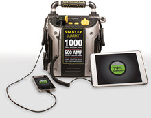 Load image into Gallery viewer, STANLEY J5C09 JUMPiT Portable Power Station Jump Starter: 1000 Peak/500 Instant Amps, 120 PSI Air Compressor, USB Port, Battery Clamps
