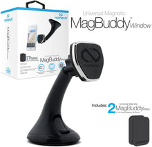 Load image into Gallery viewer, Naztech MagBuddy Car Windshield Phone Mount [Hands Free] Compatible for iPhone 12/SE/11/Pro/Pro Max, Galaxy S20/S10/S9, Note 20 5G/10/9, Pixel + More