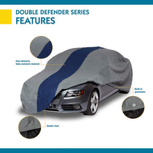 Load image into Gallery viewer, Duck Covers Double Defender Car Cover for Sedans up to 16&#39; 8&quot;