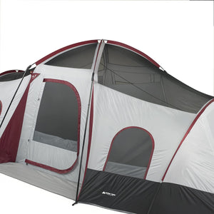 OZARK Trail 10-Person 3-Room Cabin Tent with side entrances