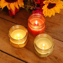 Load image into Gallery viewer, Citronella Scented Candles in 3oz Glass Mason Jars (6 Count)