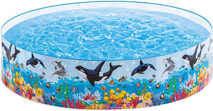 Intex 8ft X 18inch Snapset Pool for Kids with Whales & Dolphins Design