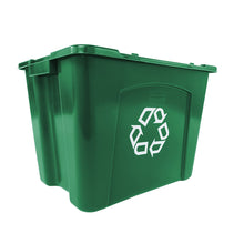 Load image into Gallery viewer, Stackable Recycling Box, 14 gal, Green