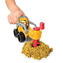 Load image into Gallery viewer, Kinetic Rock - 3-in-1 Loader with Construction Tools and Gold Kinetic Rock, for Ages 3 and Up