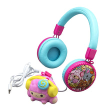 Load image into Gallery viewer, Cute Girls Fashion Wired Headphones with Built in Microphone and Squishy Toy Lamb for Stress Relief Clips to Headphone Wire