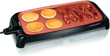 Load image into Gallery viewer, Hamilton Beach Durathon Ceramic Griddle Electric with 200 square inch PTFE &amp; PFOA Free Cooking Surface (38519R)