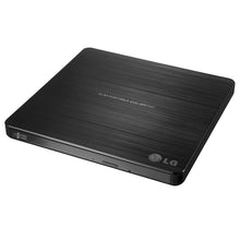 Load image into Gallery viewer, LG Electronics 8X USB 2.0 Super Multi Ultra Slim Portable DVD Rewriter External Drive with M-DISC Support for PC and Mac, Black (GP60NB50)