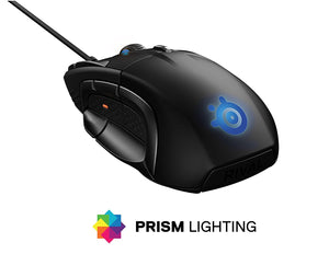 SteelSeries Rival 500 MMO/MOBA 15-Button Programmable Gaming Mouse - 16,000 CPI